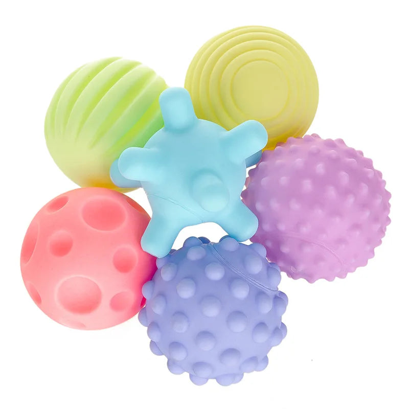 Baby Toys Rattle Ball Hand Grasping Activity Newborn Development Toys Silicone Teether Early Sensory Toys for 0 12 Months Babies