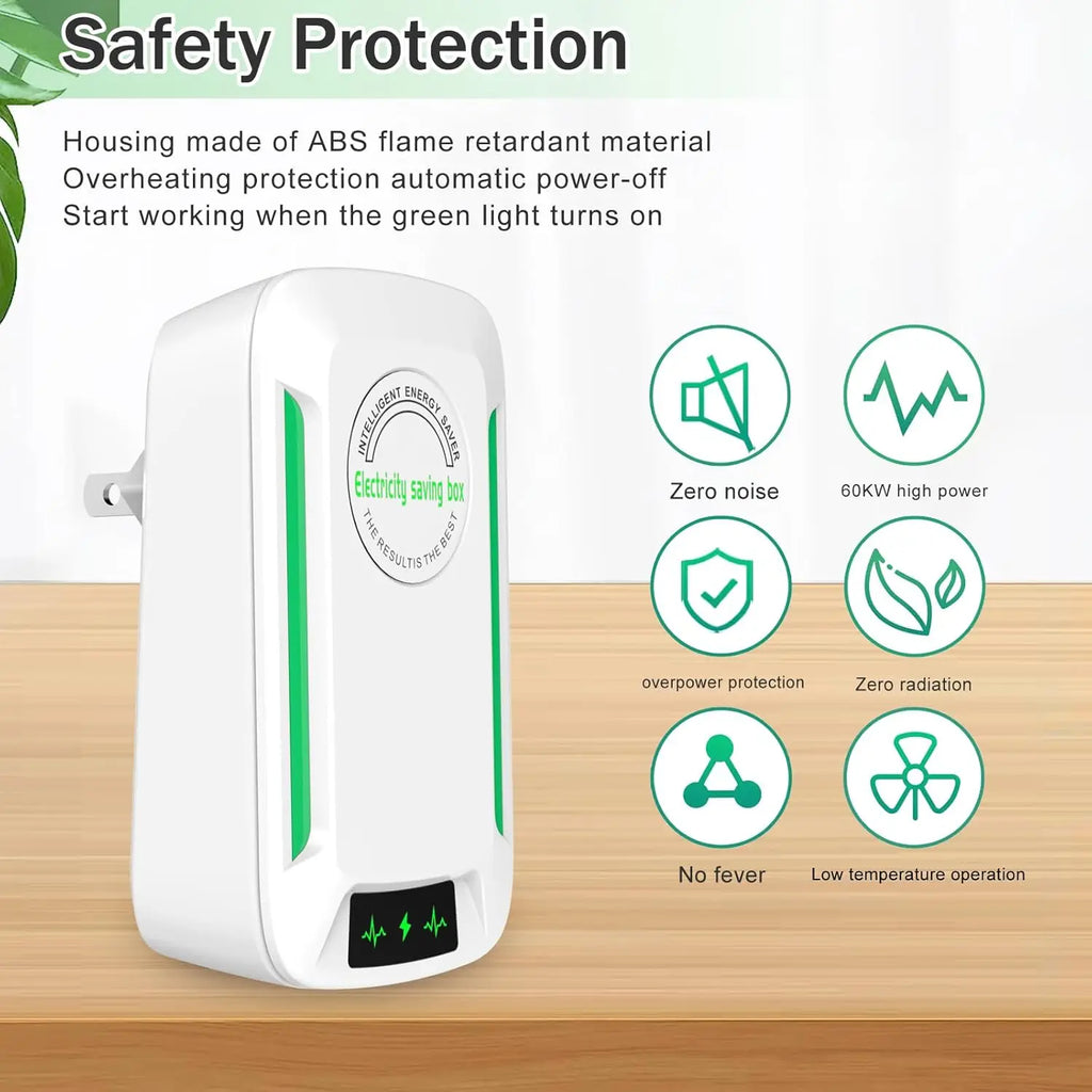 GITFOS Electricity Energy Saver Power Save 90V-250V Home Office Energy Saving Plugs US/UK/EU Stable Voltage Electricity Save Box