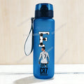 650ml CR7 Ronaldo Water Bottle Soccer Star Letter A-Z Children Outdoor Drink Bottle School Kids Straw Cup Boy Girl Sport Jugs