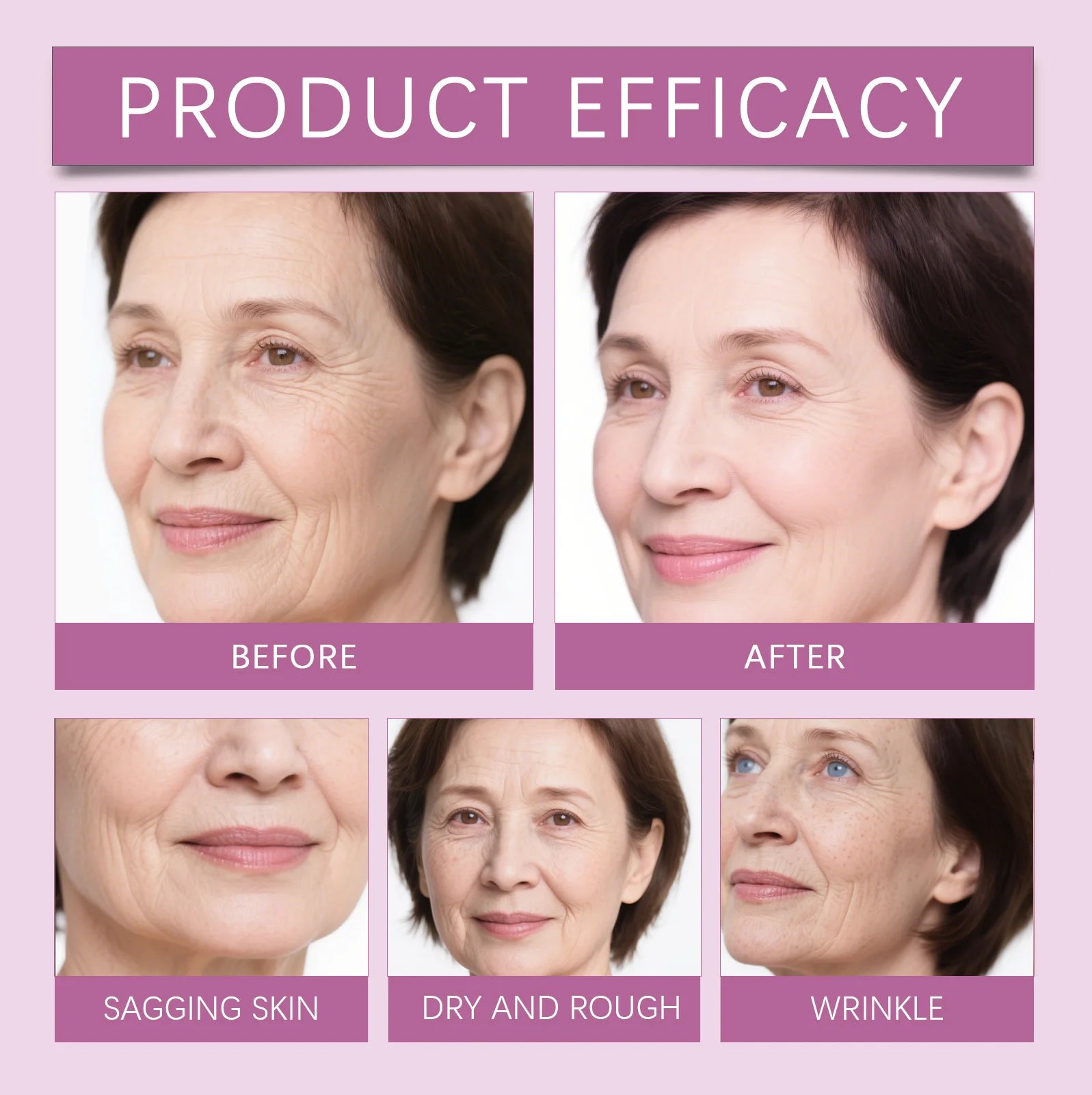 Anti-Aging Balm Calcium Solid Cream Stick Deep Moisturizing Repair Balm for Face Reduce Wrinkles Soothes Dry Skin Daily Skincare