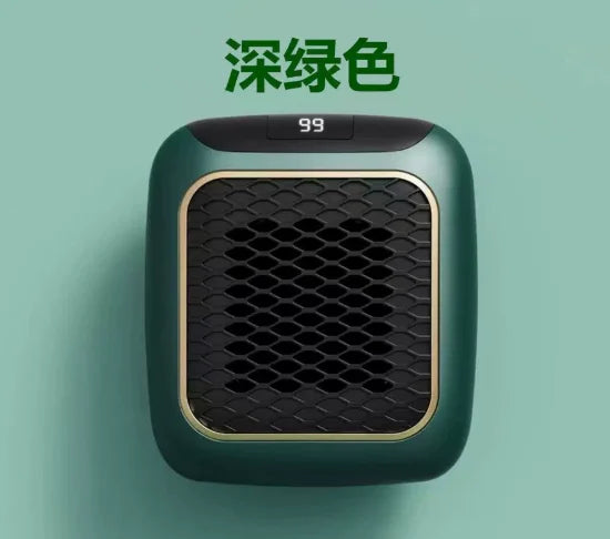 2-in-1 Plug In Heater Space-Saver Wall Mountable or Portable Mini Heater with Quiet Operation for Personal Spaces
