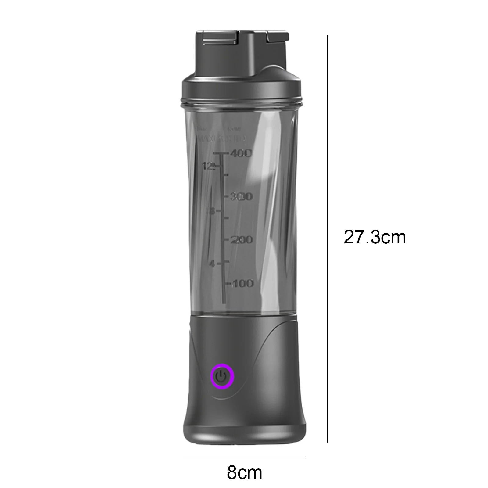 Mini Small Blender Cup for Shakes and Smoothies 450ML Cordless Portable Juicer USB-C Rechargeable for Kitchen Office Gym