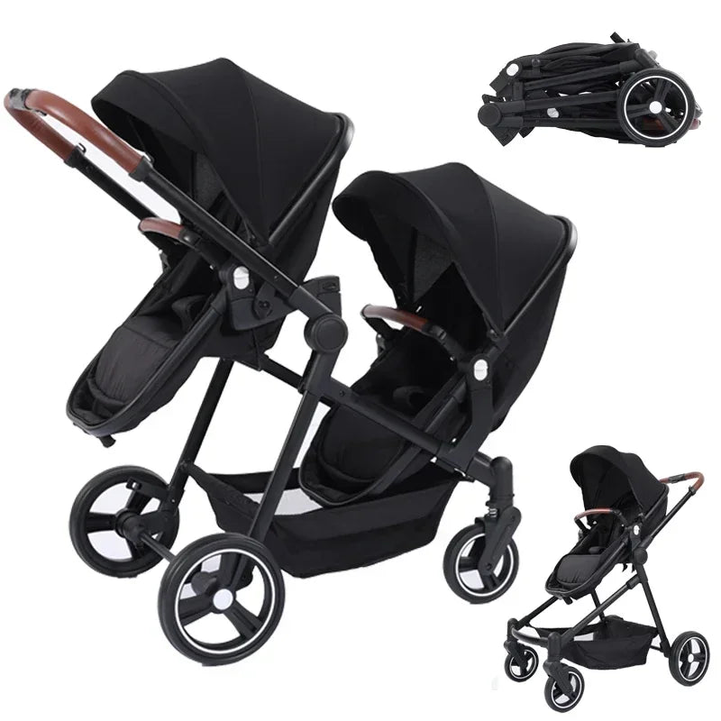 2025 New Foldable, Multifunctional Twin Stroller That Can Be Disassembled Into A Lightweight Baby Bike. Shipping Within The EU