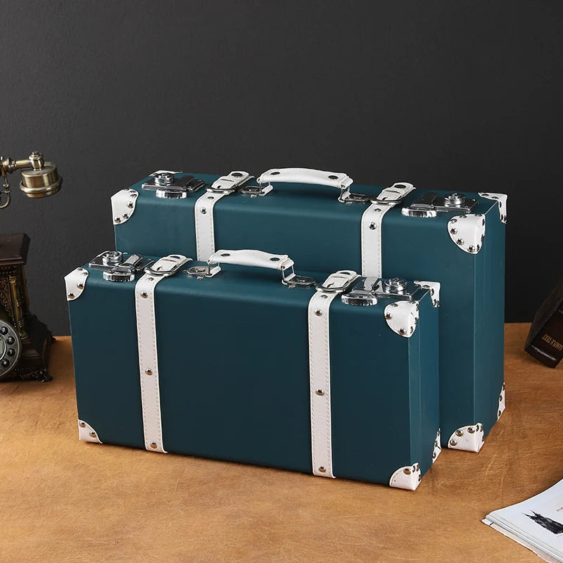 Vintage Suitcase,Leather,Photography Props,Clothing Sorting And Storage Boxs,Wooden Box,Travel Suitcases Customized