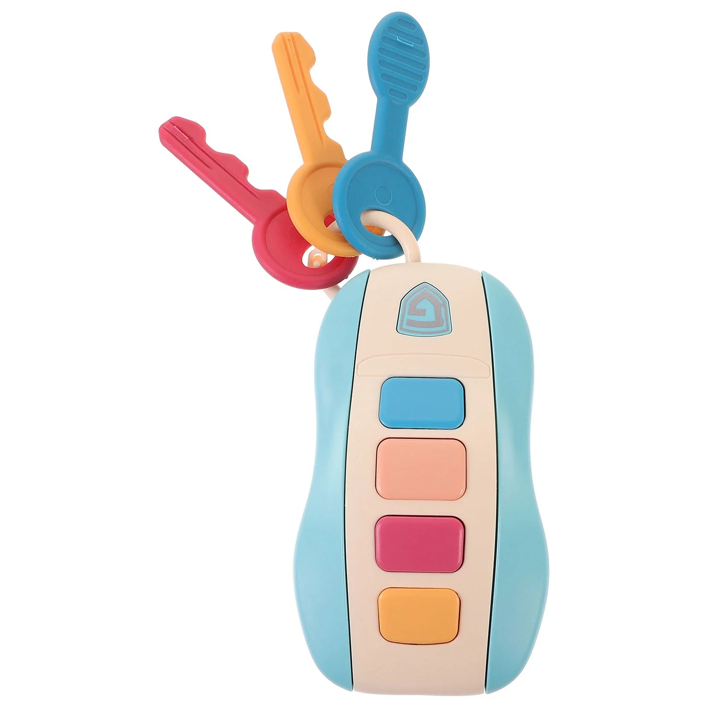 1Pc Remote Control Car Toy Simulation Car Key Musical Instrument Early Education Plaything Infant Vocal Toy Colorful Sound