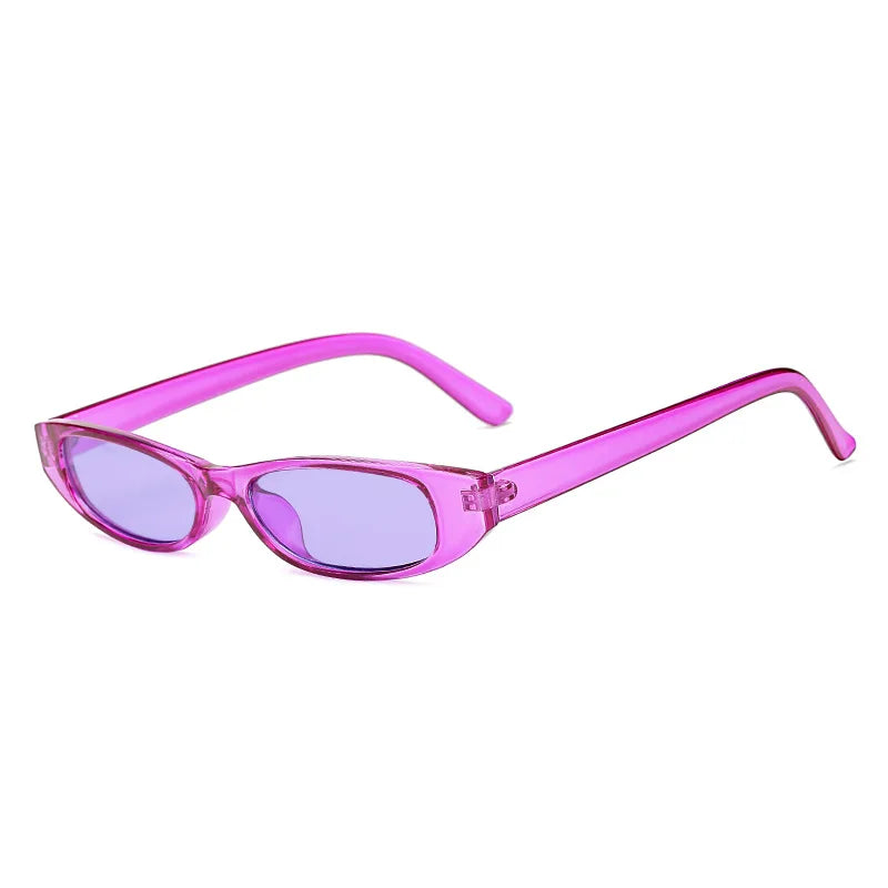 Y2K Classic Vintage Small Frame Sunglasses Women For Men Luxury Brand Design Sun Glasses Punk Popular Hip Hop Oval Shades UV400