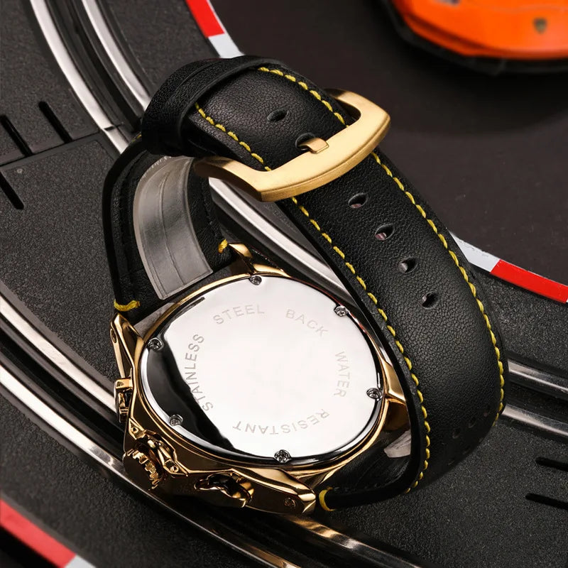 New Cool Triangle Watch Men Top Luxury Chronograph Watches Waterproof Quartz Wristwatches Gifts Relogio Masculino Drop Shipping