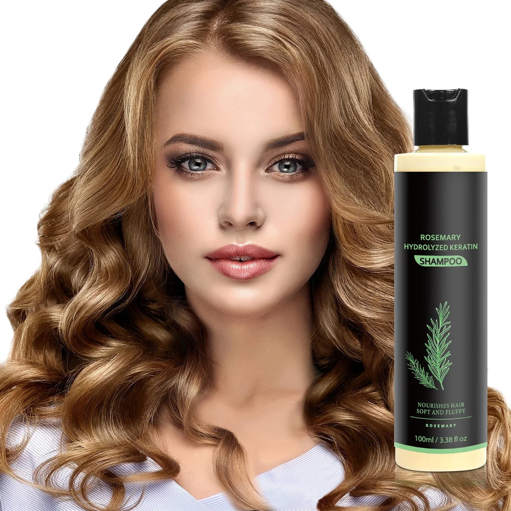Rosemary Hair Growth & Anti-Baldness Shampoo - Deeply Nourishes, Repairs Split Ends, Soothes Scalp & Fights Dandruff.