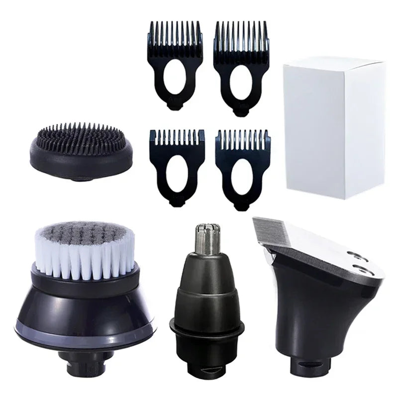 Replacement Electric Shaver Head 3/5/6/7/8/9 Floating Shaving Head Nose Trimmer Hair Clipper  Face Cleaning Brush Massage Head