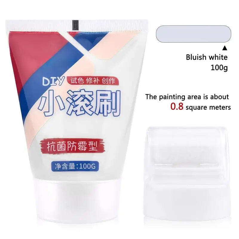 100g Wall Paint Roller Brush Painting White Pink Gray Interior Wall Repair Household Wall Graffiti Repair Paint