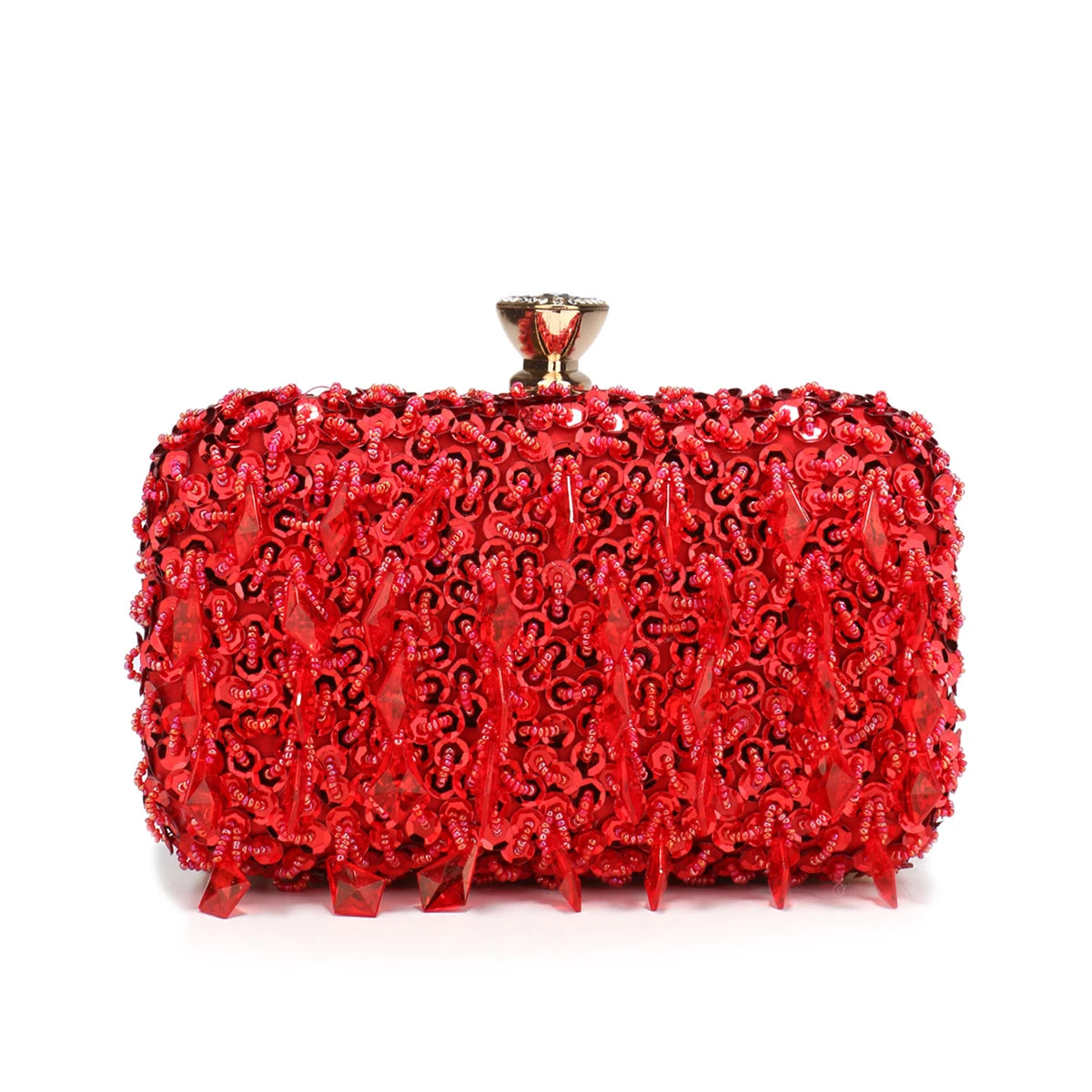 Tassel Women Evening Bags Diamonds Beaded Wedding Chain Shoulder Clutches Plastic Embroidery Party Dinner Purse