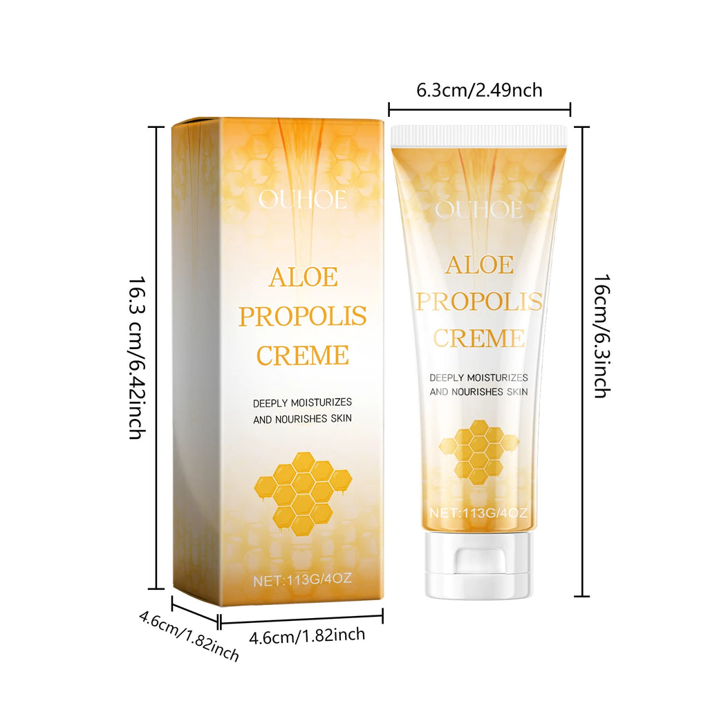 Aloe Propolis Moisturizing Cream Soothing Repairs Nourishing Wrinkles Remover Rejuvenating Brightening Face & Body Cream