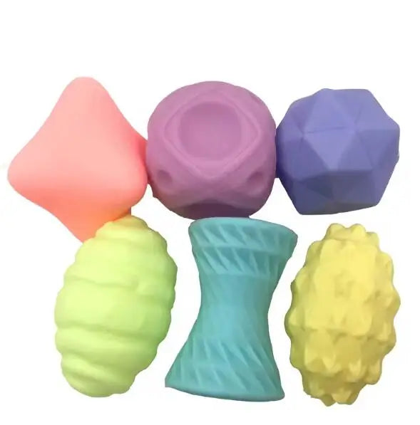 Baby Toys Rattle Ball Hand Grasping Activity Newborn Development Toys Silicone Teether Early Sensory Toys for 0 12 Months Babies