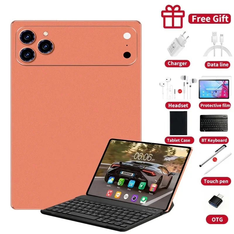 2026 Gobal Version 11Inch IPad 17 Pro Max Tablet Android 16 24Gb Ram 2TB Rom 20000Mah Battery Dual Sim 5G Lte Mini Tab PC