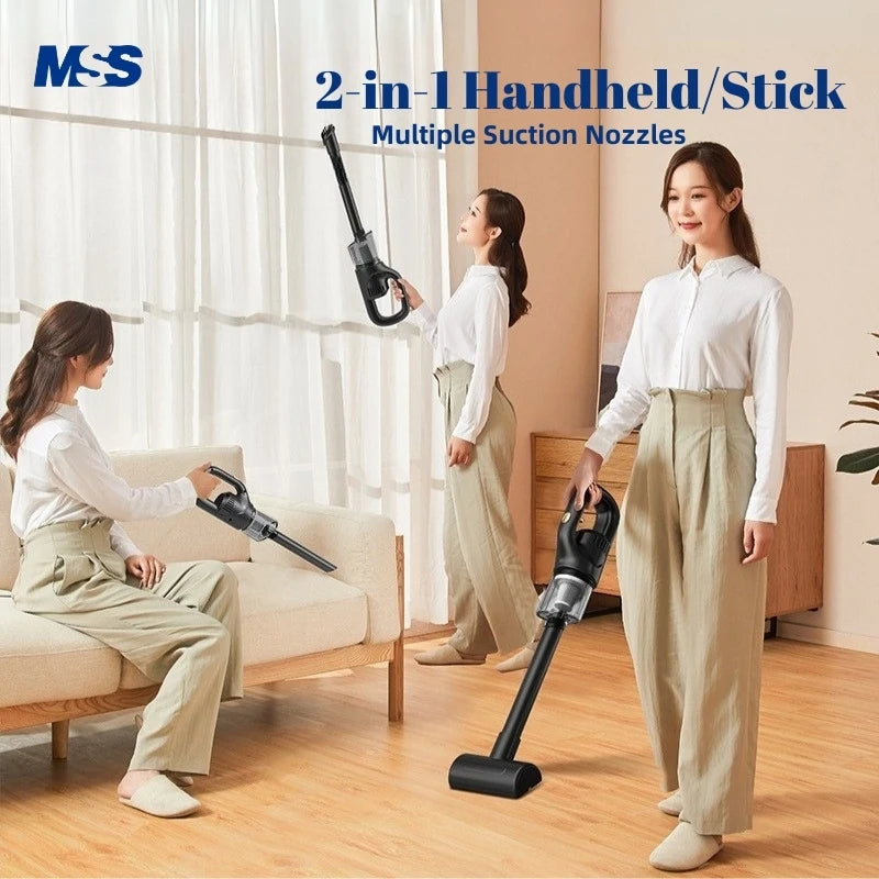 2 in 1Wireless Handheld Vacuum Cleaner Chargeable Auto Vacuum for Home & Car & Pet Mini Vacuum with Strong Blowing Function