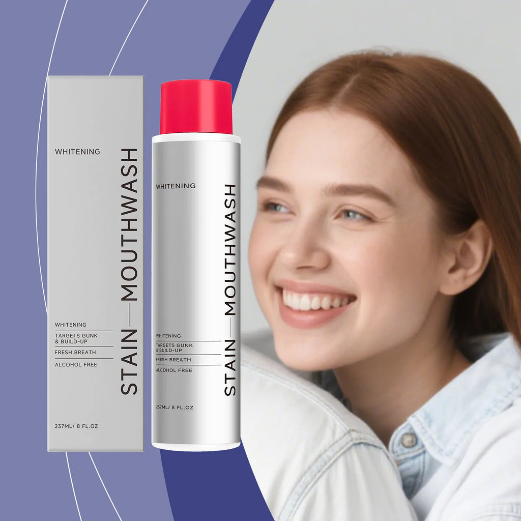 Whitening Mouthwash Coffee Tea Stain Removal Oral Rinse Bad Breath Treatment Teeth Brightening Mouth Wash Enamel Daily Gum Care