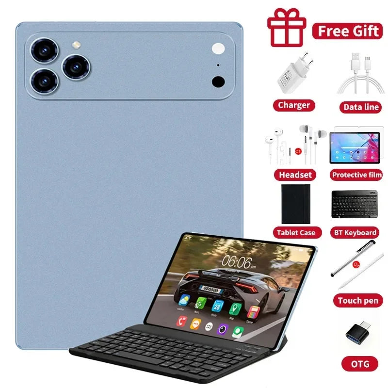 2026 Gobal Version 11Inch IPad 17 Pro Max Tablet Android 16 24Gb Ram 2TB Rom 20000Mah Battery Dual Sim 5G Lte Mini Tab PC