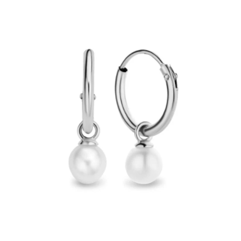 925 Sterling Silver Women's Earrings Korean Pearl Pendant Earrings For Lovers' Anniversary Wedding Gift Fine Earring Brincos