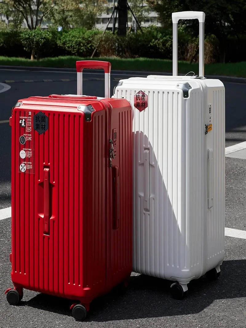 28/30/36/50 inch Oversized Travel Suitcase with Five Spinner Wheels 20 inch Boardable Case PC High Capacity Trolley Luggage
