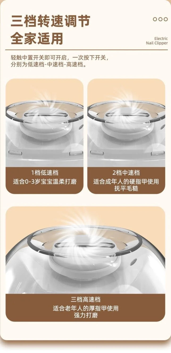 Electric Nail Clipper,nail Trimmer,fully Automatic Nail Clipper for The Elderly and Children,nail Grinder,nail Trimmer  Grinder