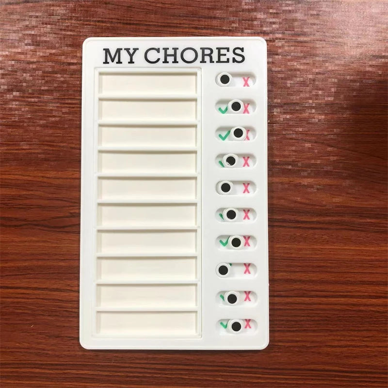 Reusable My Chores Checklist Task Board Daily Schedule Planner Memo Chore Chart Kid Responsibility Behavior Self Discipline Card