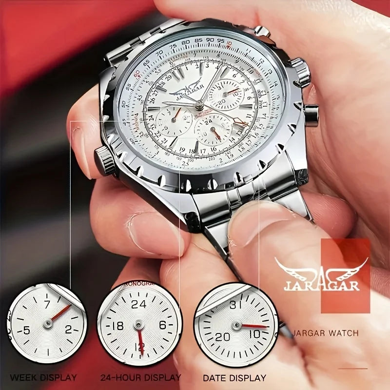High-End Men's Watches Are a Stylish and Practical Mechanical Timepiece, Made of Stainless Steel, Featuring a Hollow Design and a Large Dial. Its Attractive Appearance Makes It Suitable for Everyday Gifts, and It Does Not Req