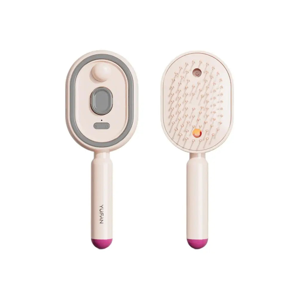 Anti Static Self Cleaning Electric Spray Comb Air Cushion Massage Ideal Gift For Ladies Daily Hair Care And Scalp Relaxation