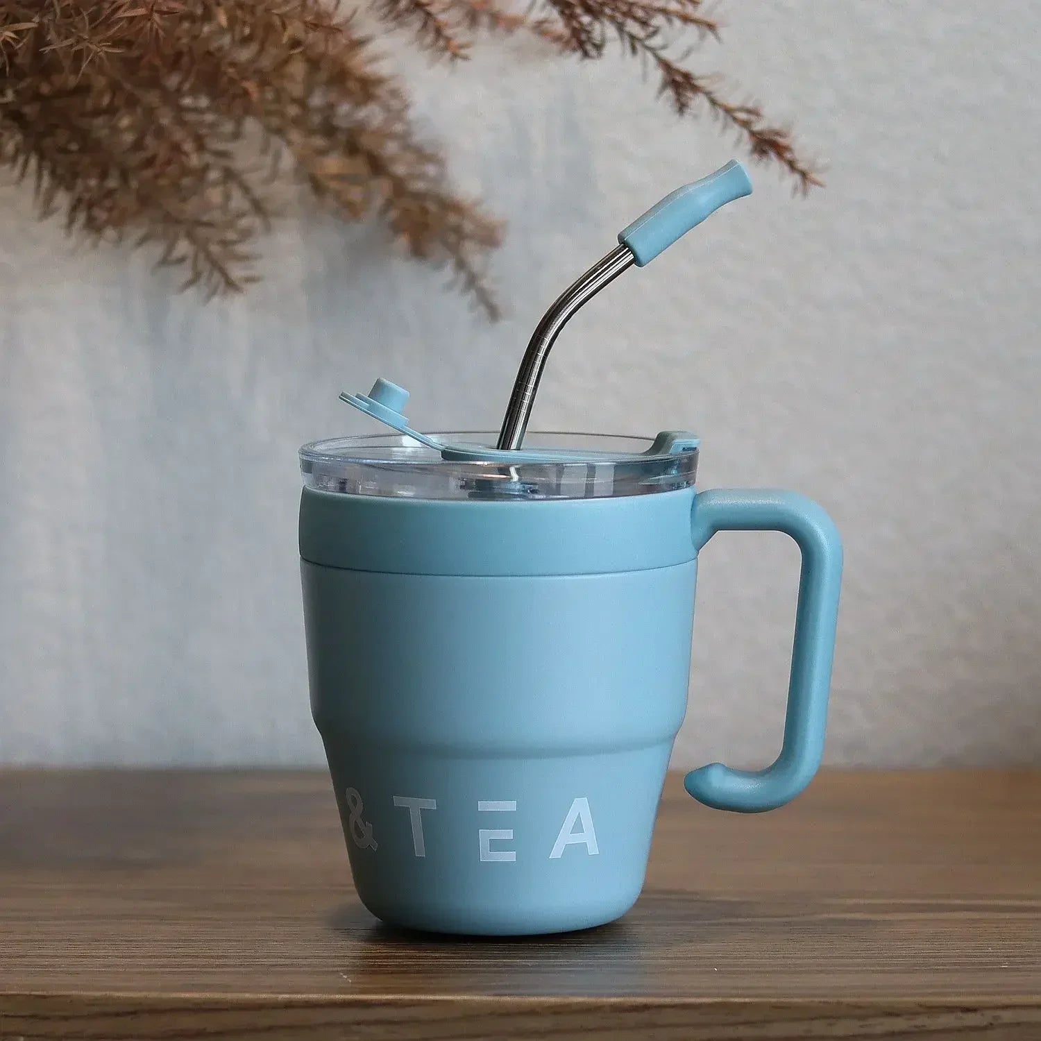 Coffee Cup Stainless Steel Insulated Cups Portable Cold Hot Drinks Water Cup Milk Mug with Straw Household Office Drinkware