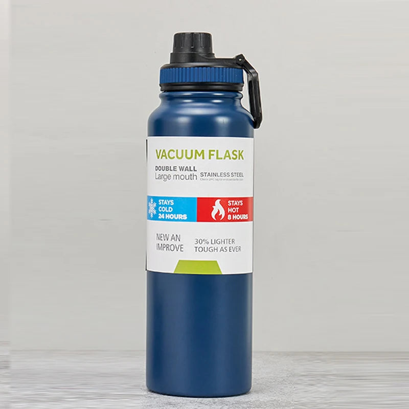 600/800/1000ML Stainless Steel Insulated Cup Outdoor Thermos Water Bottle  Keeps Cold and Heat Thermal Mug Travel Vacuum Flasks