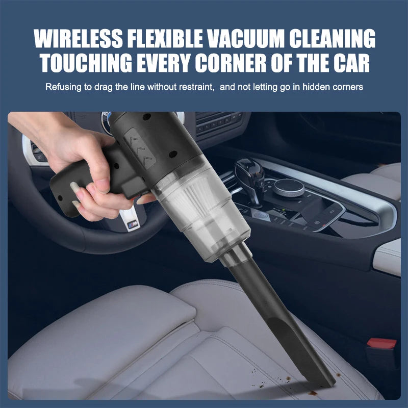 Car Hoover Suction Blowing All-in-one Wireless Large Suction Handheld Portable Mini Car Super Car Dust Blowing Car Cleaning Tool