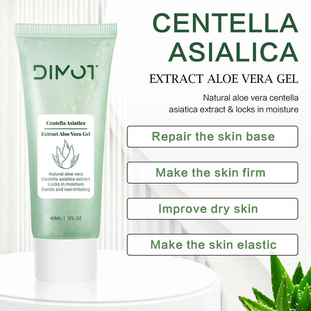Centella Asiatica & Aloe Vera Gel 40ml Extract Aloe Vera Gel – Hydrate, Soothe