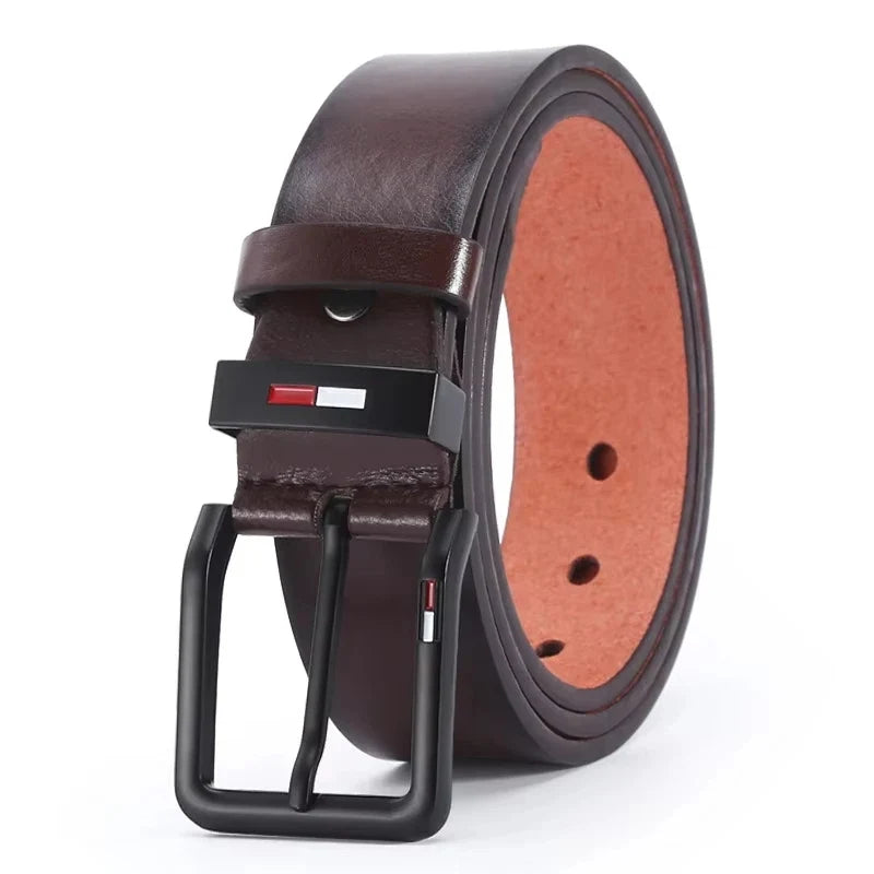 120cm High Quality Men Belt Alloy Square Male PU Leather Belt Men Male Strap Pin Buckle Fancy Vintage Jeans Waistband Strap