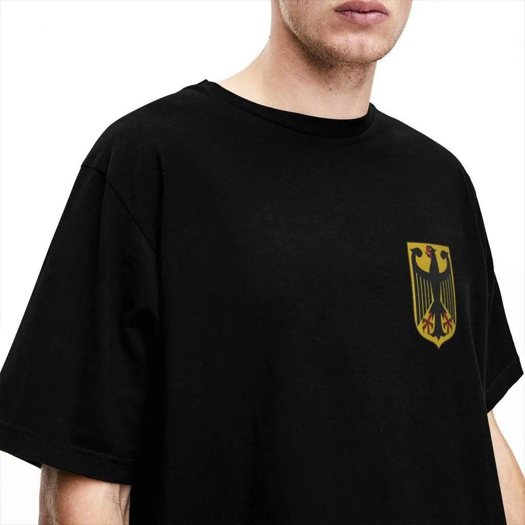 Germany Flag T-Shirt Male Y2K Casual Cotton T-Shirts Summer O Neck Hip Hop Tee Shirt Casual Plus Size Tops