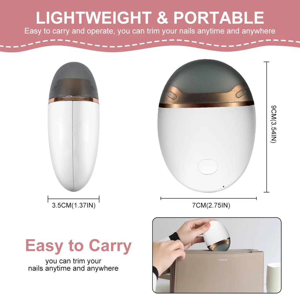 Automatic Nail Scissors Rechargeable Nail Polishing Grinder Automatic Nail Clipper for Baby Nail Trimming Tools