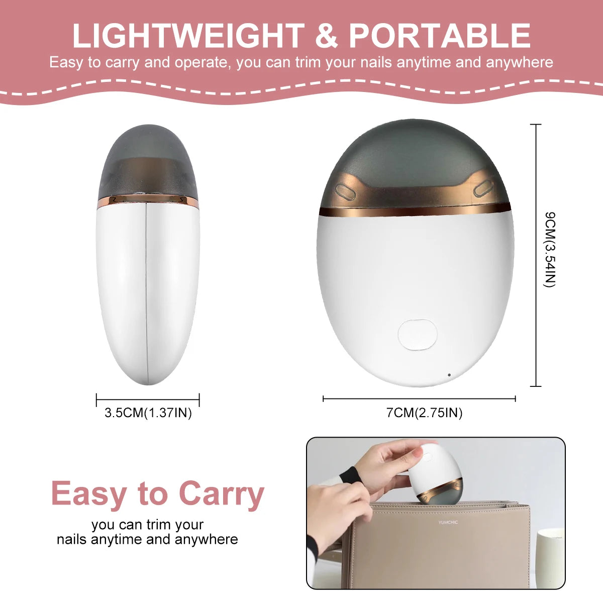Automatic Nail Scissors Rechargeable Nail Polishing Grinder Automatic Nail Clipper for Baby Nail Trimming Tools