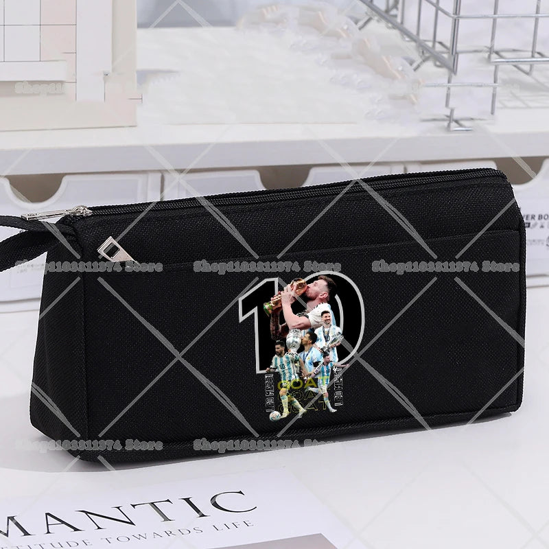 CR7 Pencil Cases Cartoon Football Star Ronaldos Large Pen Bags Fashion Boys Girls Pencil Bag School Stationery Supplies Gift New