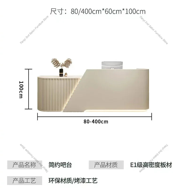 Italian Style Clothing Store Reception Desks Beauty Salon Simplicity Reception Desks Luxury Office Furniture Receptionen HBRD