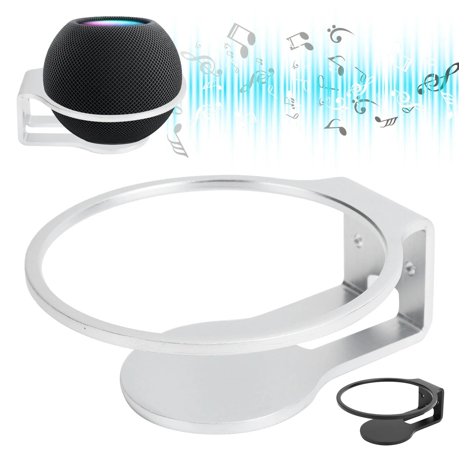 Mini Speaker Hanger Mini Speaker Wall Mount Holder Stand Aluminum Alloy Speaker Hanger for HomePod mini Speaker Wall Mount Stand