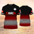 Canada Flag T-shirt Men's Maple Leaf Pattern Short Sleeved T Shirt Summer Casual Top Hip Hop T Shirts Women's Sports Clothes