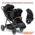 2025 New Foldable, Multifunctional Twin Stroller That Can Be Disassembled Into A Lightweight Baby Bike. Shipping Within The EU