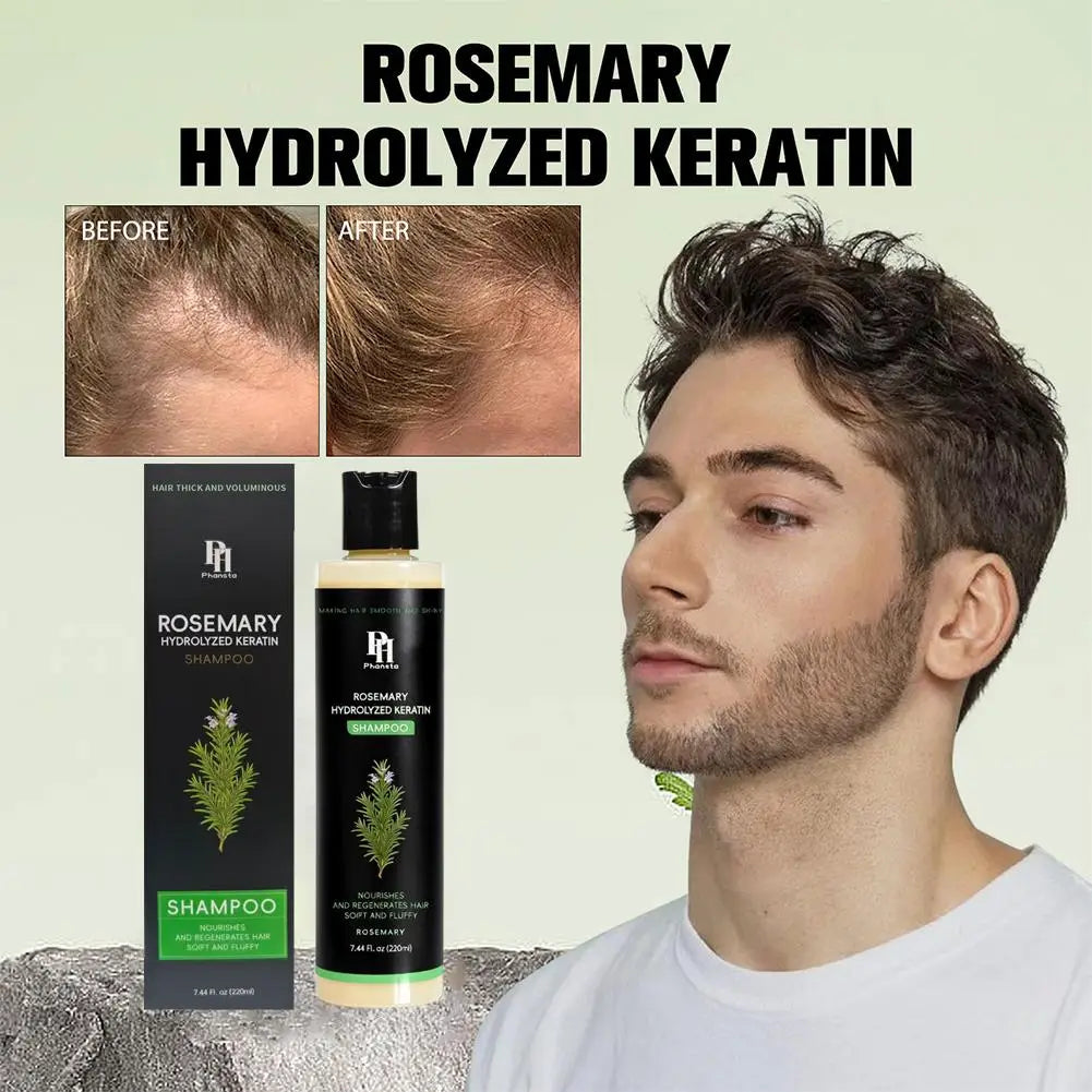 220ML Rosemary Hair Shampoo Volumizing and Thickening Strengthening and Oil Control Nourishes and Repairs Hair Oil Adds Volume