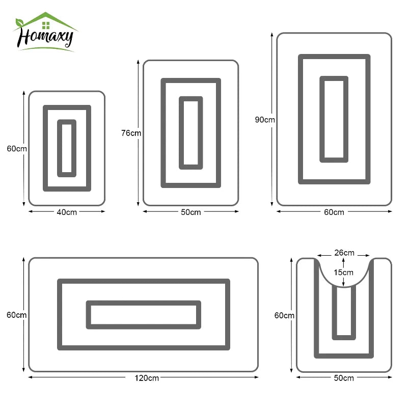Microfibre Bathroom Rugs Non-Slip Washable Bath Doormat Water Absorbent Resist Dirt Bath Carpet Shower Velveteen Foot Mat