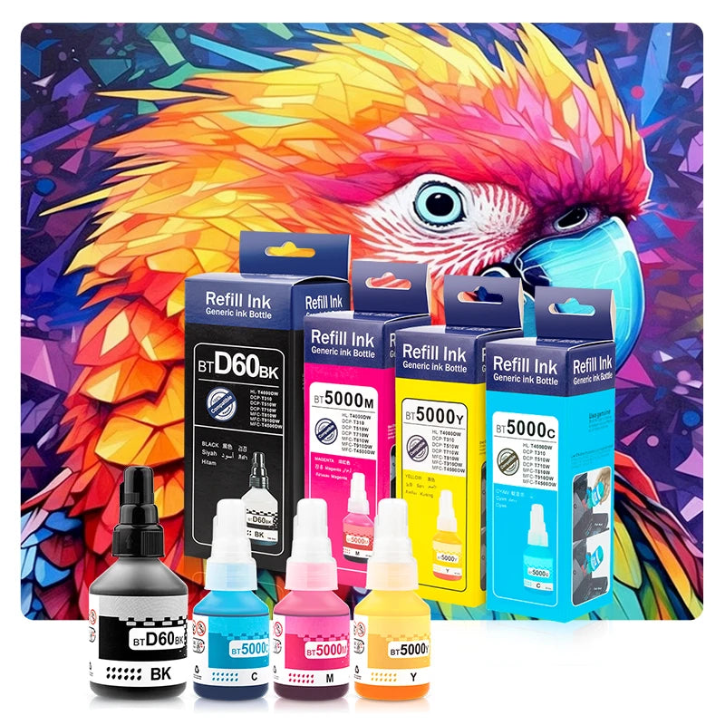 BT5009 BT5000 BT6000 Refill Dye Ink For Brother DCP-T220 T300 T310 T500W T420W T425W T426W T428W T510W T520W T700W Printers Ink