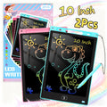2 pieces 10 Inch LCD Drawing tablet Writing Board Kids Doodle Painting Handwriting Pads Toys for 3 4 5 6 7 8 Years Girls Boys