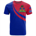 3D Printed Haiti Flag T-Shirt For Men National Emblem Pattern Short Sleeve Tees Casual Sports O-Neck T-Shirts Street Loose Tops