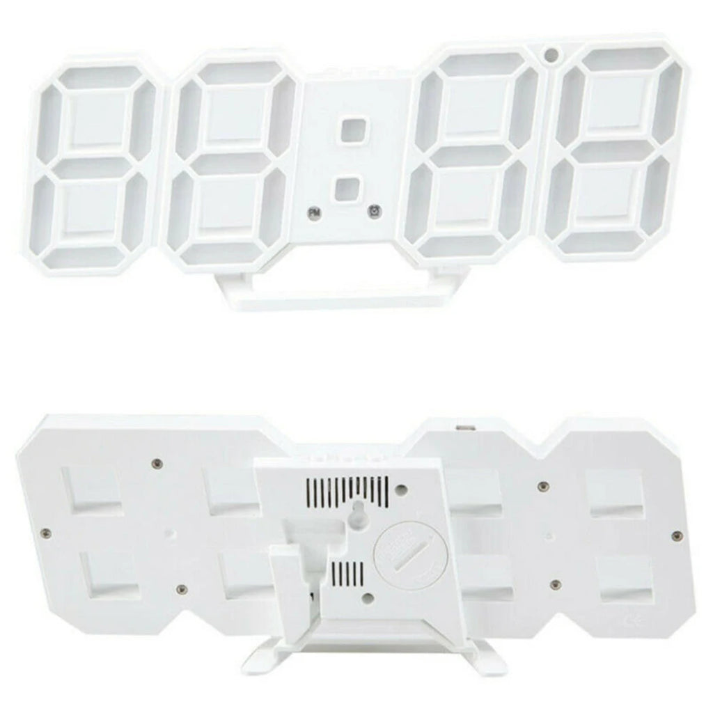 Home Wall Clocks 3D Modern Digital LED Wall Clock 24/12 Hour Display Timer Alarm Home USB  Alarm Clocks Decoration For Bedroom