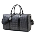 Black Large-Capacity Men's Zipper Travel Bag, with Dual Handles and Wide Shoulder Strap for Cross-Body Wear, Suitable for Travel, Business Trips, Gym Use, Suitable for All Seasons, Practical and Versatile, Can Be Carried on t
