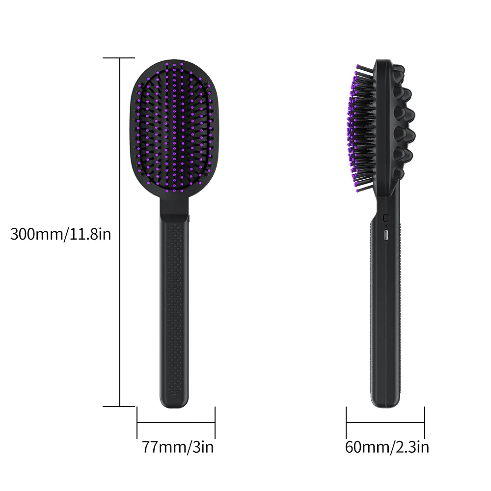 Multifunctional Air Cushion Scalp Massage Comb with 12 Cyclic Massage Modes, Portable Hair Volumizing and Hair Care Massager