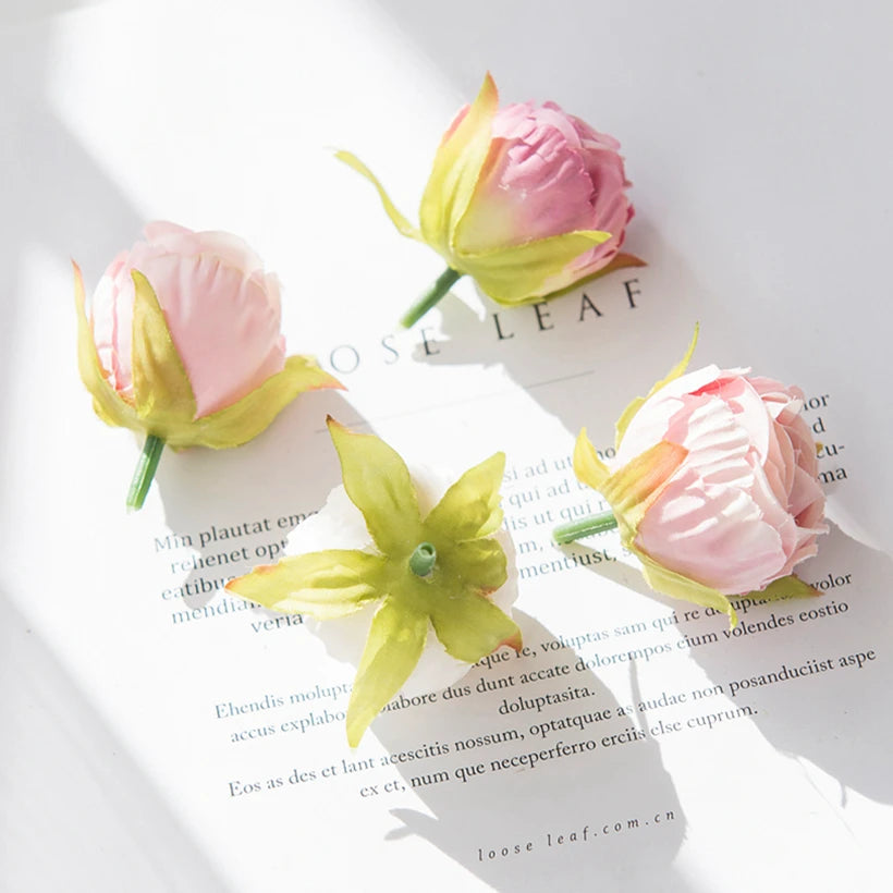10/30pcs Artificial Flowers Silk Tea Buds Rose Wedding Wreaths bouquet Christmas Home Decorative Diy Scrapbooking Gifts Hot sale
