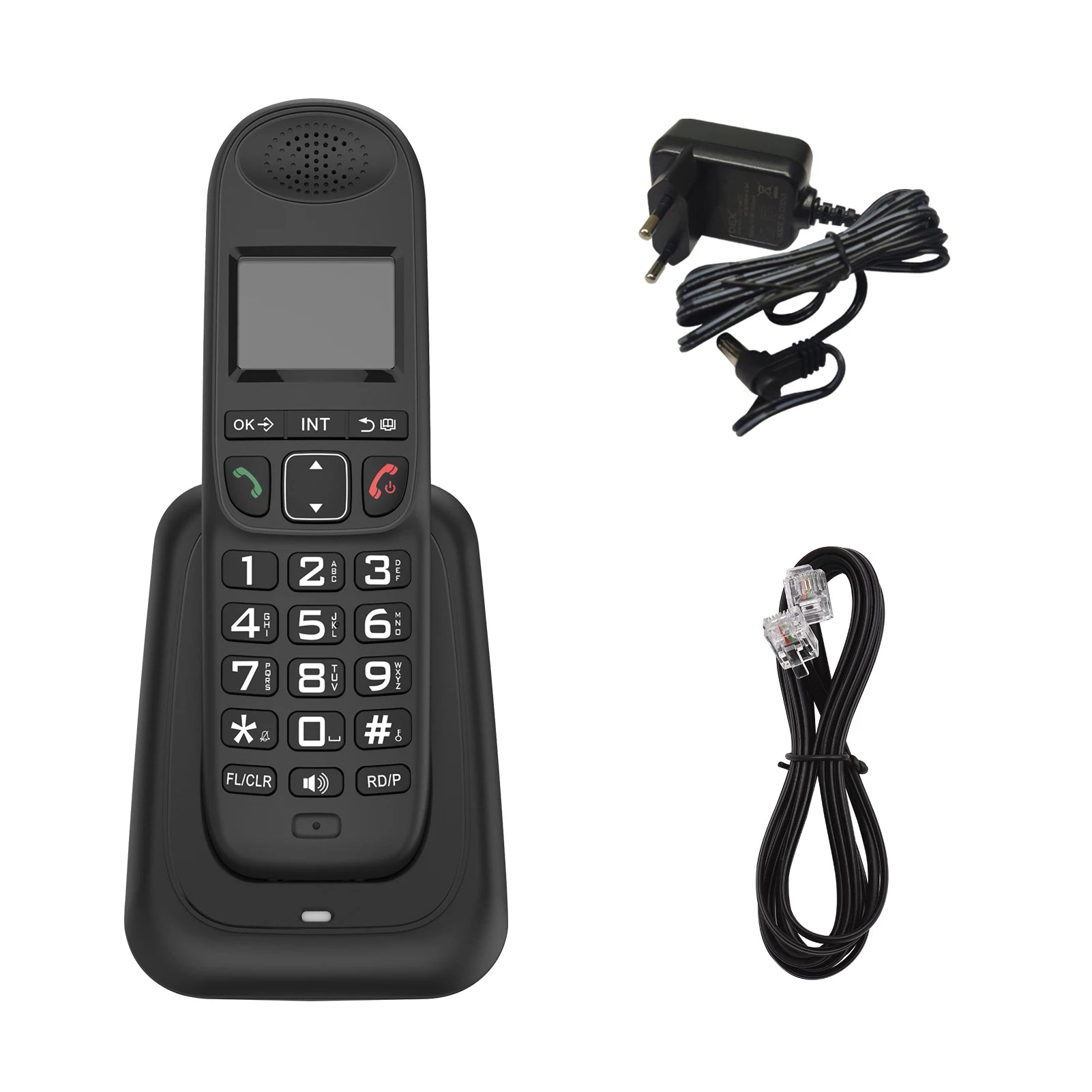 Expandable Cordless Phone System with 3 Lines Display Caller ID Hands-free Calls Intercom Conference Call Mute Function